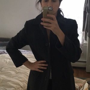 Long Anne Klein  dark gray coat